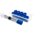 PrepLock™ Blue Tamper Evident Cap w/Blue Sleeve for IV Syringes Sterile  cs/1000