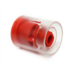 PrepLock™ Red Tamper Evident Cap w/Clear Sleeve for IV Syringes Sterile  cs/1000