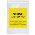 NIOSH Listed HD Transport Bag 4x6 4mil  100/pk