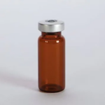Sterile Empty Glass Vial - Closed Top, 10ml, Amber, 25ea