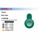 Vial Top 13mm, Replaces IVA® CP 3003/Blue  1100/Roll