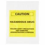 Caution Hazardous Drug Transport Bag 12x15 4mil  100/pk
