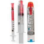 Tamper-Clear Syringe Seals® Red Tinted 1000/rl