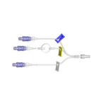 EXT 6 Trifurcated Anti-Reflux w/Nexus TKO-6P DEHP-Free 100/cs