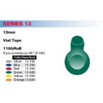 Vial Top 13mm, Replaces IVA® CP 3003/Yellow 1100/Roll