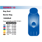 Bag Seal Baxter®, Replaces IVA® CP 3011/Yellow 1000/Roll