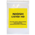NIOSH Listed HD Transport Bag 4x6 4mil 100/pk